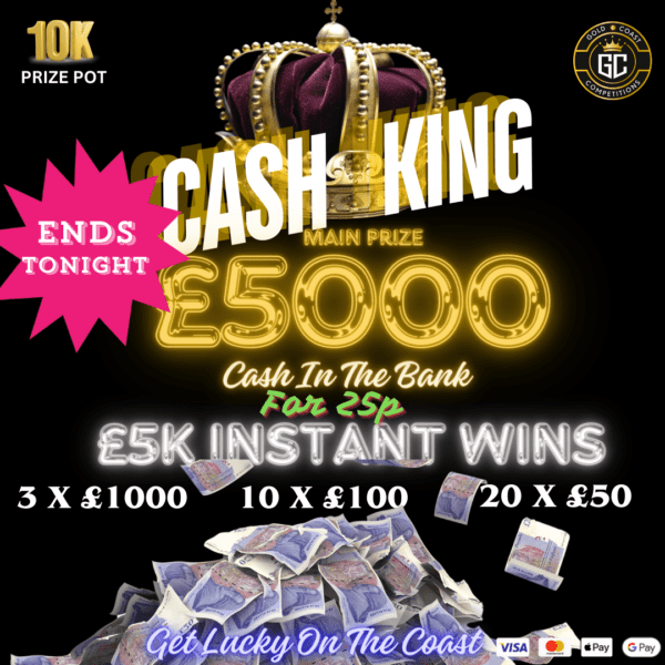 £5000 CASH PLUS £5K INSTANT WINs